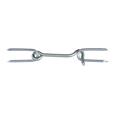 National Hardware National Hardware 4 in. L Zinc-Plated Silver Steel Gate Hook w/Staples 1 pk N122-168